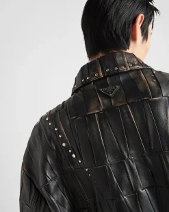 Hombre Prada ROPA DE PIEL^Studded Leather Jacket