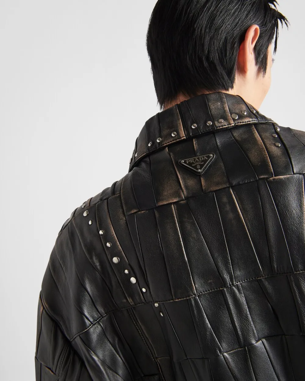 Hombre Prada ROPA DE PIEL^Studded Leather Jacket