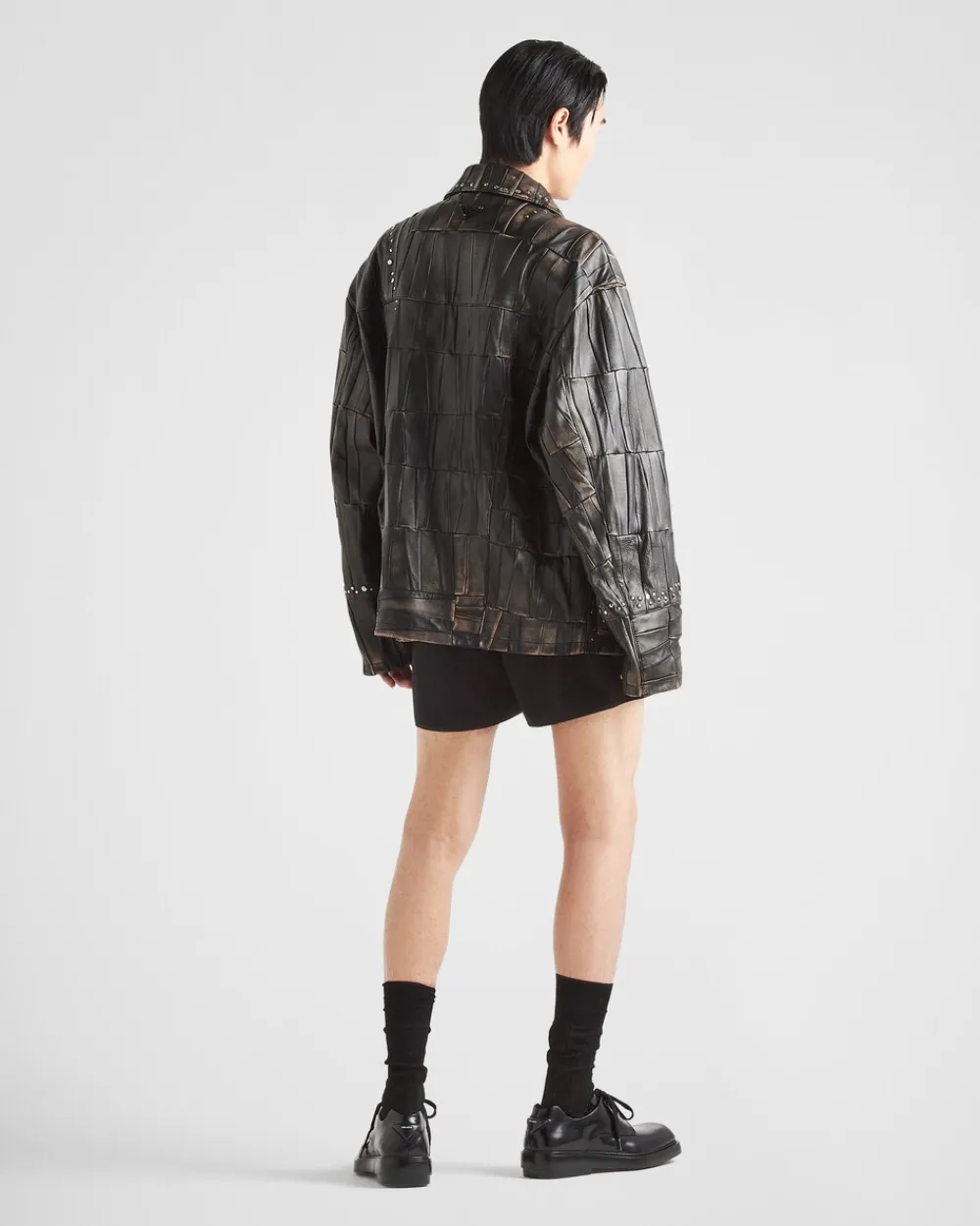 Hombre Prada ROPA DE PIEL^Studded Leather Jacket