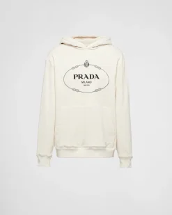 Hombre Prada ROPA DEPORTIVA Y SUDADERAS^Sudadera Con Capucha De Felpa De Algodón