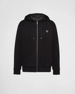 Hombre Prada ROPA DEPORTIVA Y SUDADERAS^Sudadera Con Capucha De Felpa De Algodón