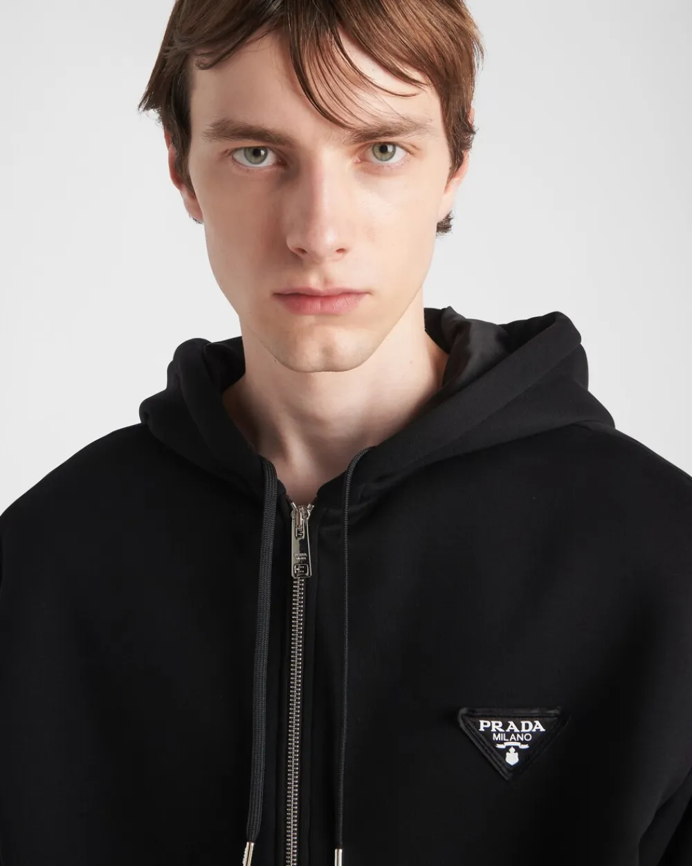 Hombre Prada ROPA DEPORTIVA Y SUDADERAS^Sudadera Con Capucha De Felpa De Algodón