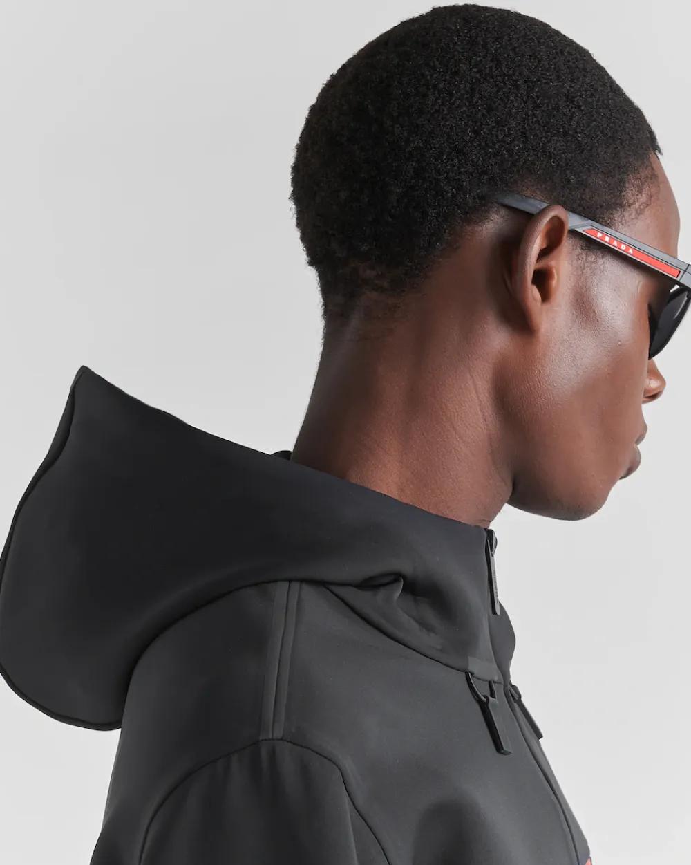 Hombre Prada ROPA^Sudadera Con Capucha De Tejido Técnico