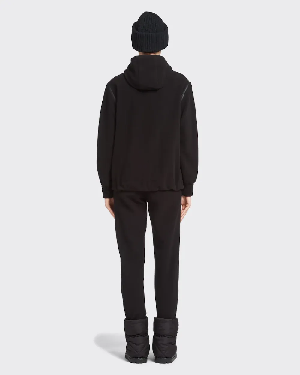 Mujer Prada ROPA^Sudadera Con Capucha Forro Polar Técnico