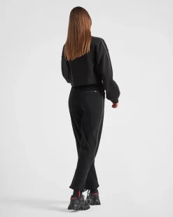 Mujer Prada ROPA^Sudadera Corta Forro Polar Técnico Reciclado