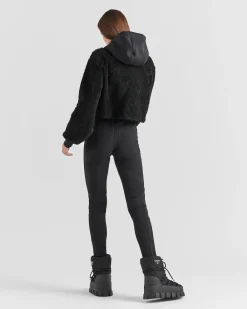 Mujer Prada ROPA^Sudadera Corta Forro Polar Y Tejido Técnico