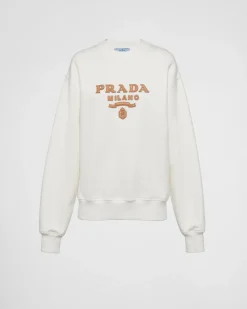 Mujer Prada CAMISETAS Y SUDADERAS^Sudadera De Algodón Holgada