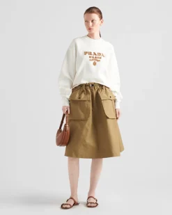 Mujer Prada CAMISETAS Y SUDADERAS^Sudadera De Algodón Holgada