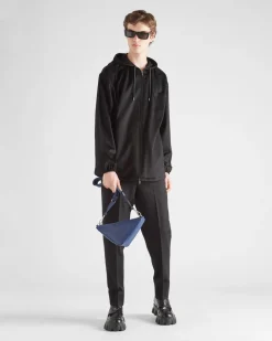 Hombre Prada ROPA DEPORTIVA Y SUDADERAS|CHAQUETAS Y ABRIGOS^Sudadera De Cachemir Con Capucha