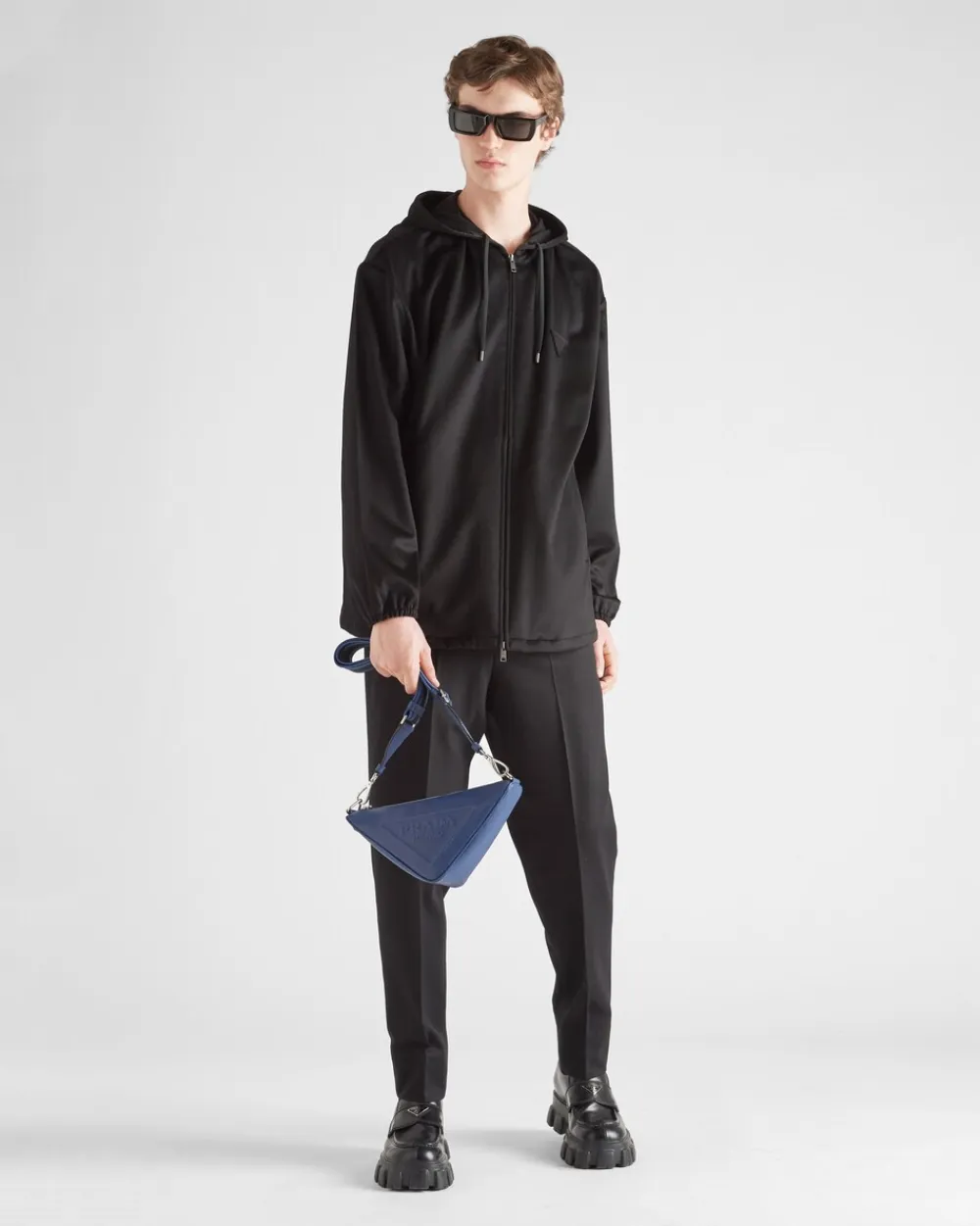 Hombre Prada ROPA DEPORTIVA Y SUDADERAS|CHAQUETAS Y ABRIGOS^Sudadera De Cachemir Con Capucha
