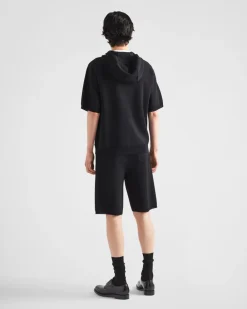 Hombre Prada TEJIDOS DE PUNTO^Sudadera De Punto De Algodón Y Viscosa Con Capucha