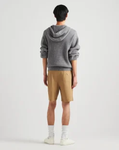 Hombre Prada TEJIDOS DE PUNTO^Sudadera De Punto De Cachemir Con Capucha