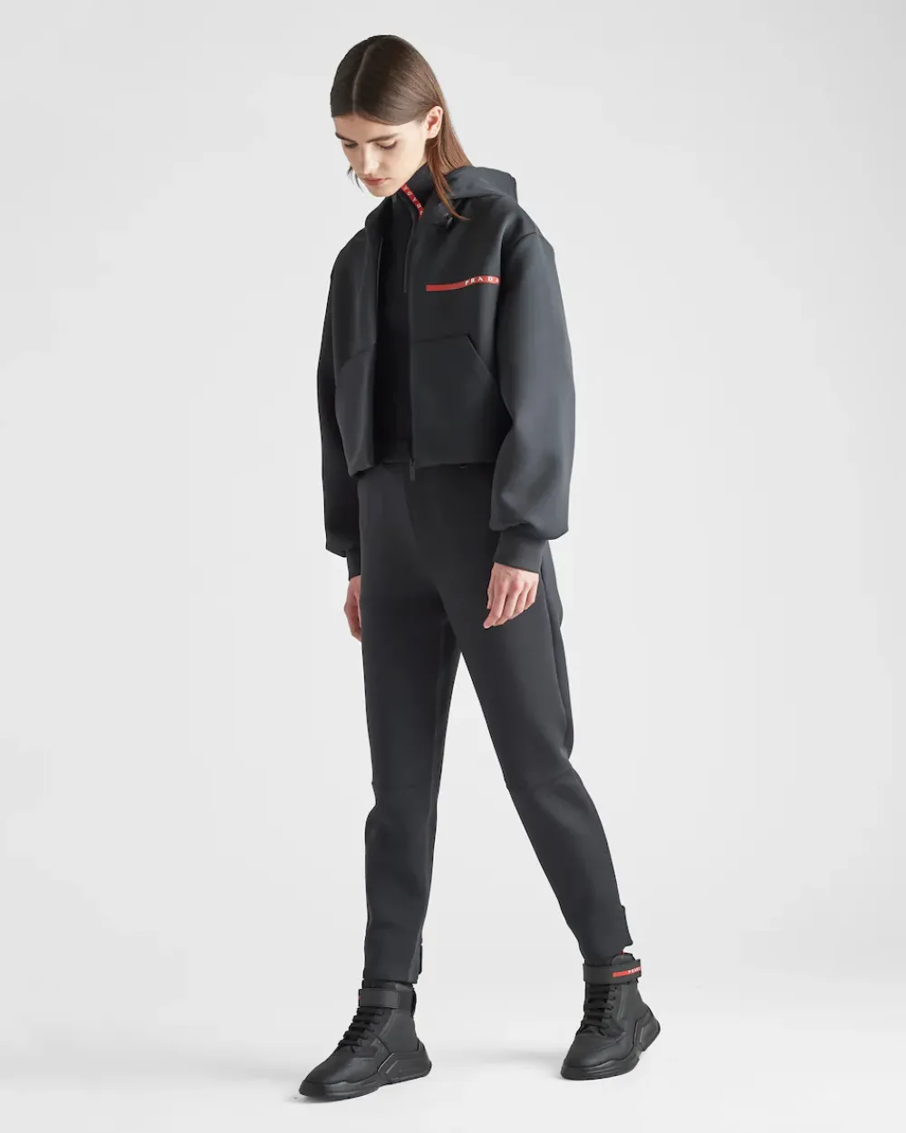 Mujer Prada ROPA^Sudadera De Tejido Técnico Reciclado