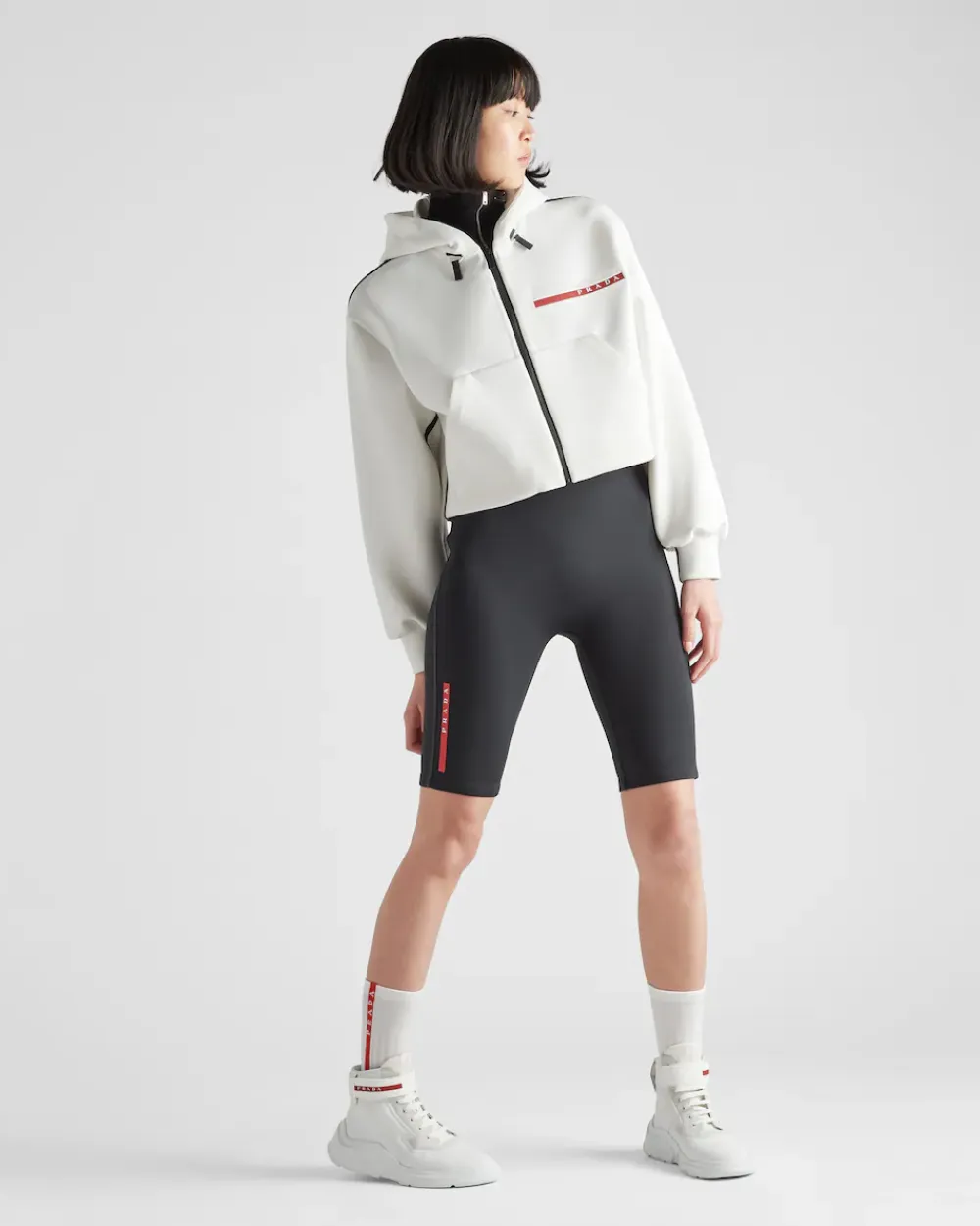 Mujer Prada ROPA^Sudadera De Tejido Técnico Reciclado