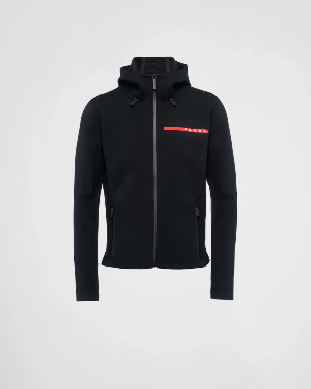 Hombre Prada ROPA^Sudadera En Piqué Técnico Con Capucha