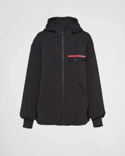 Mujer Prada ROPA^Sudadera Extragrande Tejido Técnico Reciclado