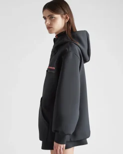 Mujer Prada ROPA^Sudadera Extragrande Tejido Técnico Reciclado