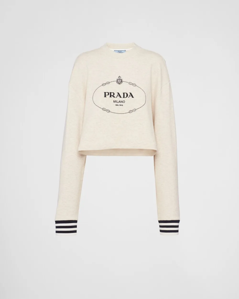 Mujer Prada CAMISETAS Y SUDADERAS^Sudadera Holgada De Felpa De Algodón