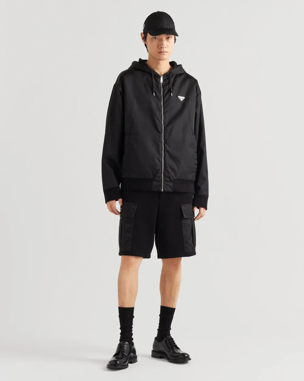 Hombre Prada ROPA DEPORTIVA Y SUDADERAS^Sudadera Reversible Con Capucha En Felpa De Algodón Y Re-nylon