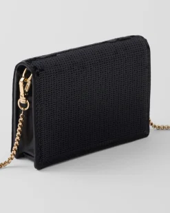 Mujer Prada CARTERAS Y TARJETEROS^Tarjetero Con Bandolera De Lentejuelas