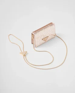 Mujer Prada CARTERAS Y TARJETEROS^Tarjetero Con Bandolera De Lentejuelas