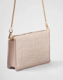 Mujer Prada CARTERAS Y TARJETEROS^Tarjetero Con Bandolera De Lentejuelas