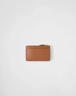 Mujer Prada CARTERAS Y TARJETEROS^Tarjetero De Piel