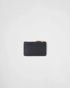 Mujer Prada CARTERAS Y TARJETEROS^Tarjetero De Piel