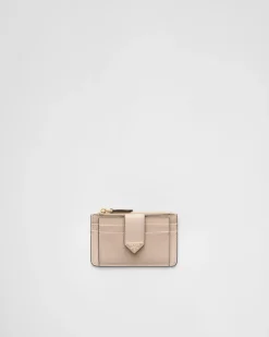 Mujer Prada CARTERAS Y TARJETEROS^Tarjetero De Piel