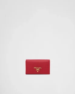 Mujer Prada CARTERAS Y TARJETEROS^Tarjetero De Piel