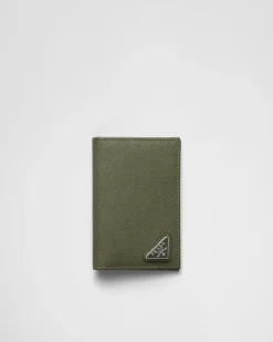 Hombre Prada CARTERAS Y TARJETEROS^Tarjetero De Piel