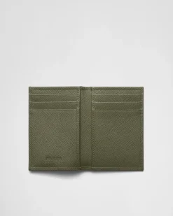 Hombre Prada CARTERAS Y TARJETEROS^Tarjetero De Piel