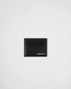 Hombre Prada CARTERAS Y TARJETEROS^Tarjetero De Piel