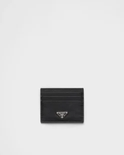 Mujer Prada CARTERAS Y TARJETEROS^Tarjetero De Piel Saffiano