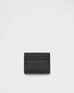 Mujer Prada CARTERAS Y TARJETEROS^Tarjetero De Piel Saffiano