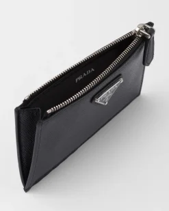 Mujer Prada CARTERAS Y TARJETEROS^Tarjetero De Piel Saffiano