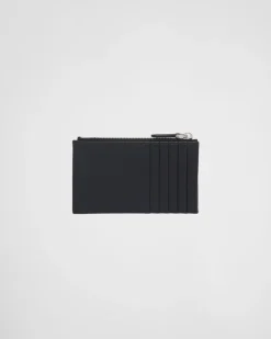 Mujer Prada CARTERAS Y TARJETEROS^Tarjetero De Piel Saffiano