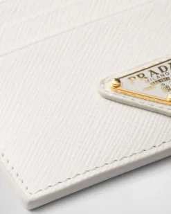 Mujer Prada CARTERAS Y TARJETEROS^Tarjetero De Piel Saffiano