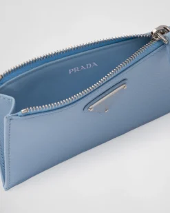 Mujer Prada CARTERAS Y TARJETEROS^Tarjetero De Piel Saffiano