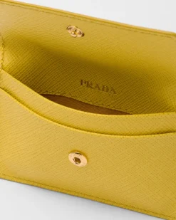 Mujer Prada CARTERAS Y TARJETEROS^Tarjetero De Piel Saffiano
