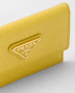 Mujer Prada CARTERAS Y TARJETEROS^Tarjetero De Piel Saffiano