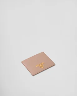 Mujer Prada CARTERAS Y TARJETEROS^Tarjetero De Piel Saffiano