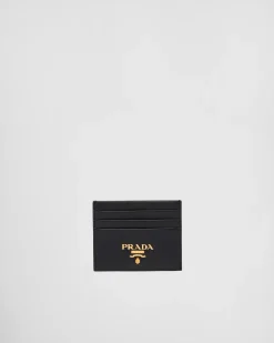 Mujer Prada CARTERAS Y TARJETEROS^Tarjetero De Piel Saffiano