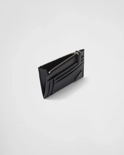Hombre Prada CARTERAS Y TARJETEROS^Tarjetero De Piel Saffiano