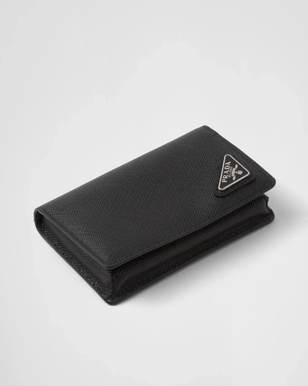 Hombre Prada CARTERAS Y TARJETEROS^Tarjetero De Piel Saffiano