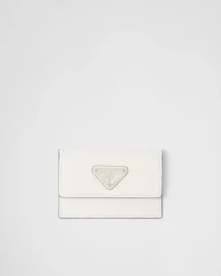 Hombre Prada CARTERAS Y TARJETEROS^Tarjetero De Piel Saffiano