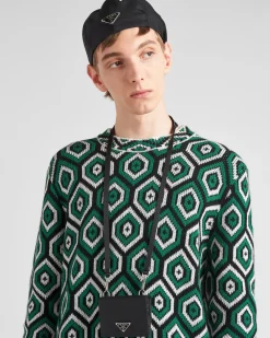 Hombre Prada CARTERAS Y TARJETEROS^Tarjetero De Piel Saffiano