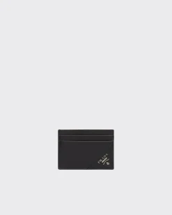 Hombre Prada CARTERAS Y TARJETEROS^Tarjetero De Piel Saffiano