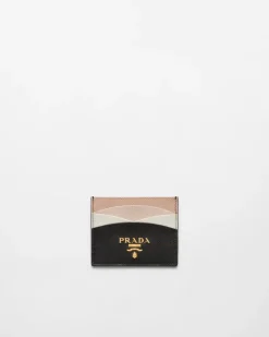 Mujer Prada CARTERAS Y TARJETEROS^Tarjetero En Piel Saffiano