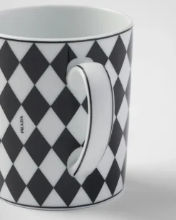 Prada TÉ Y CAFÉ^Taza De Porcelana - Checkerboard